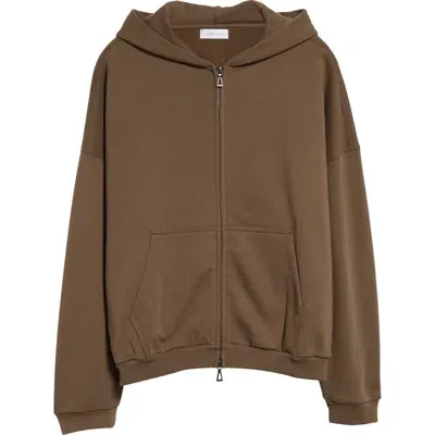 John Elliott Flash 2 Full Zip Hoodie In Mocha