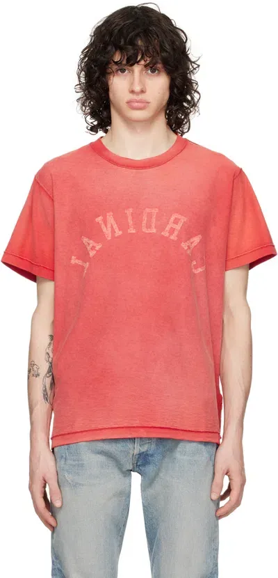 John Elliott Red Rush T-shirt In Cardinal