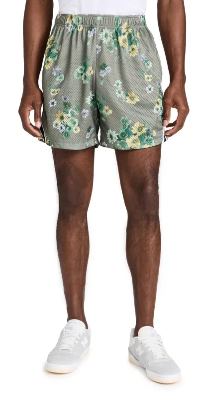 John Elliott Rivalry Shorts Camo Bloom In Black