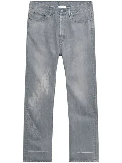 John Elliott Straight-leg Cotton Jeans In Grey