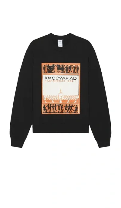 John Elliott X Olympics Los Angeles Crewneck Sweatshirt In Black