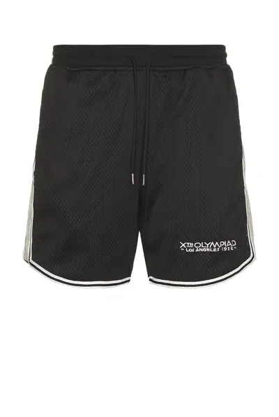 John Elliott X Olympics Los Angeles Shorts In Black & Grey