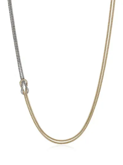 John Hardy 14kt Gold Love Knot Necklace