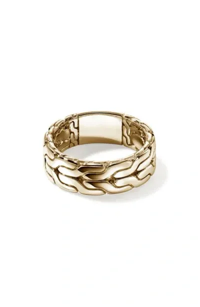 John Hardy Carved Chain Band Ring, Gold, 8mm In 14k Gold