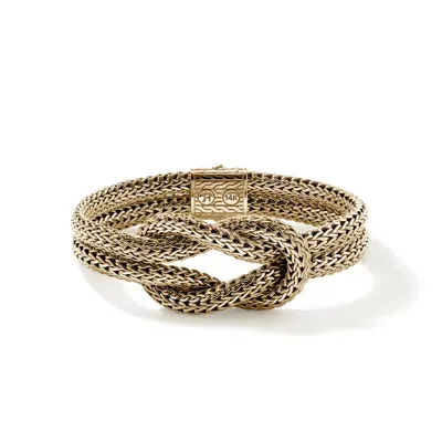 John Hardy Love Knot Bracelet, Gold, 6.5mm