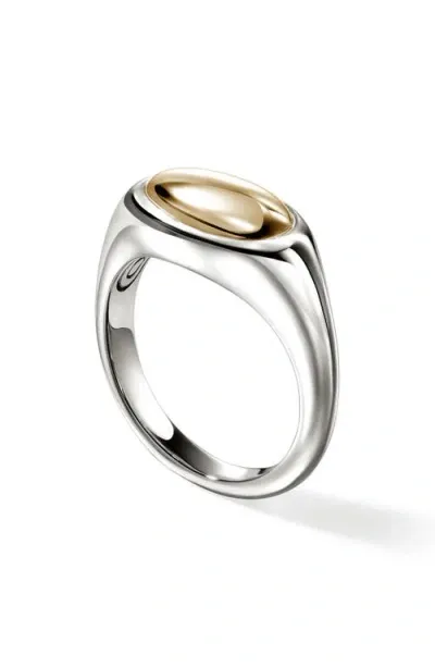 John Hardy Pebble Ring, Sterling Silver, Gold