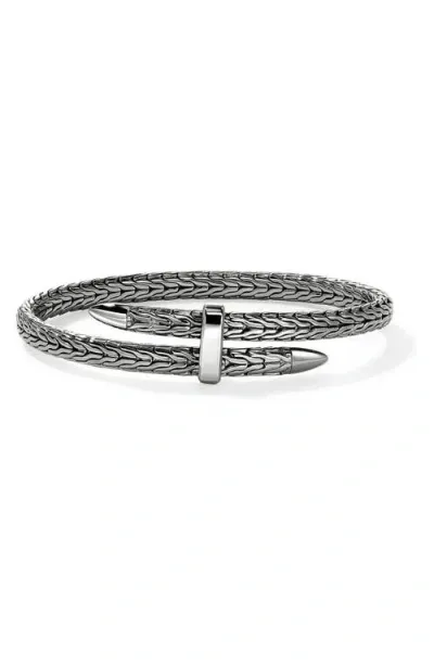 John Hardy Spear Silver Flex Cuff Bracelet