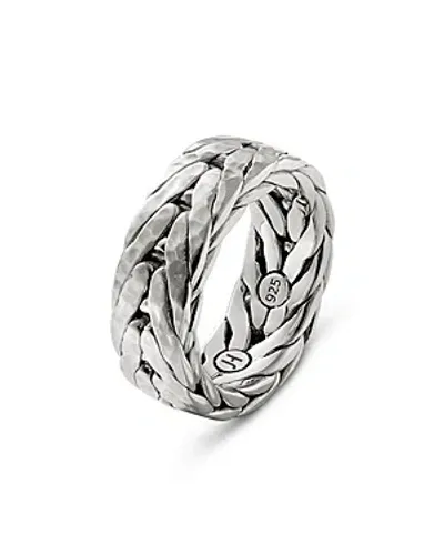 John Hardy Sterling Silver Men's Hammered Band Ring