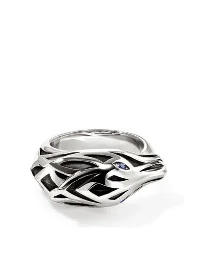 John Hardy Sterling Silver Naga Sapphire Ring In 银色