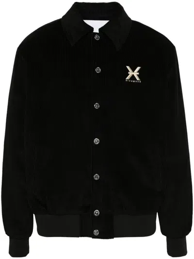 John Richmond Button-down Bomber In Black