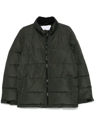 John Richmond Padded Jacket In Green