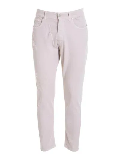 John Richmond Slim Fit Button Jeans In Beis