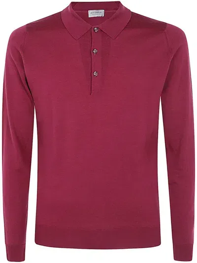 John Smedley Belper Shirt Ls Clothing In Red