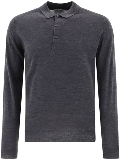 John Smedley Belper Shirt Ls In Grey