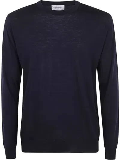 John Smedley Darley Pullover Cn Ls Clothing In Blue