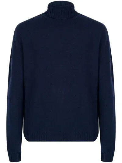 John Smedley Maglione Collo Alto In Blue