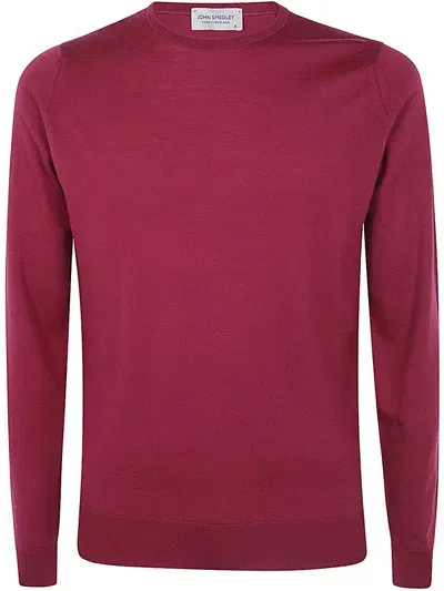 John Smedley Lundy Pullover Cn Ls Clothing In Red