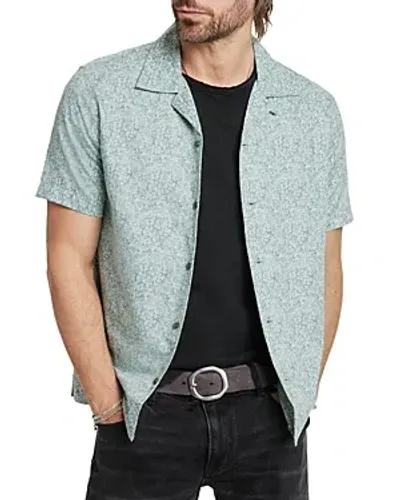 John Varvatos Danny Regular Fit Camp Shirt In White Multi