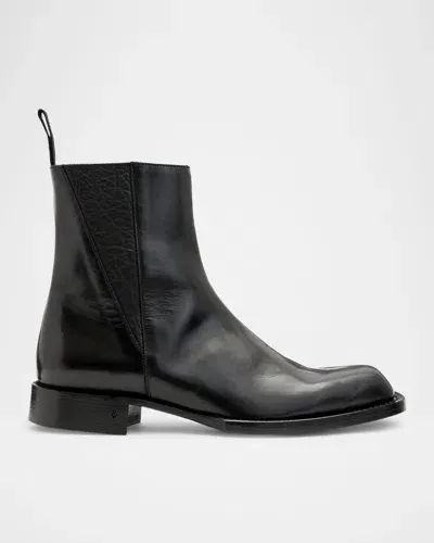 John Varvatos Men's Geo Zip Ankle Boots In Black