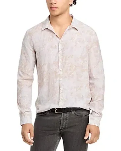 John Varvatos Slim Fit Printed Shirt In Haze Grey