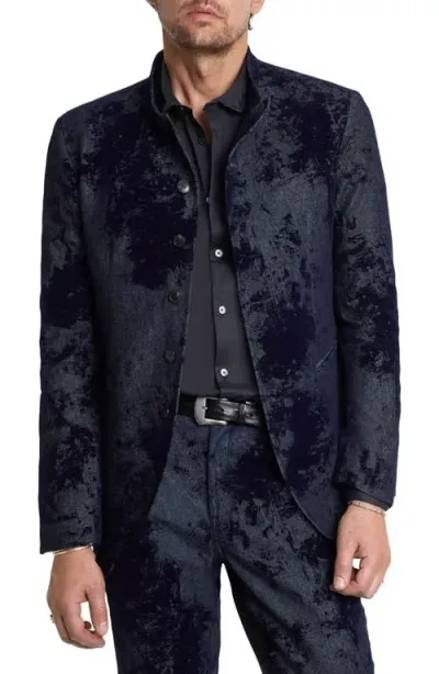 John Varvatos Slim Fit Single Breasted Sport Coat In Ink Blue