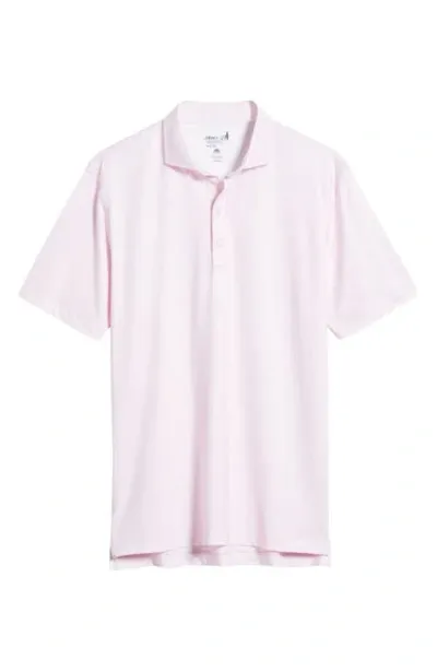 Johnnie-o Island Times Geo Print Performance Polo In Porto Pink