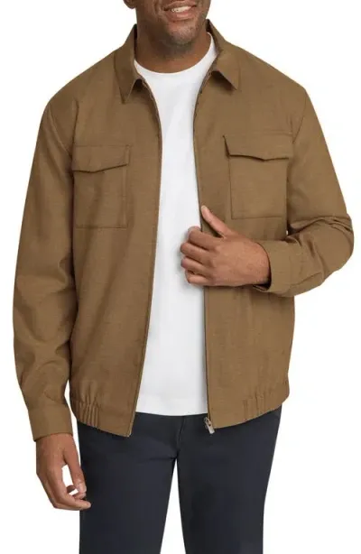 Johnny Bigg Bowden Smart Harrington Jacket In Camel