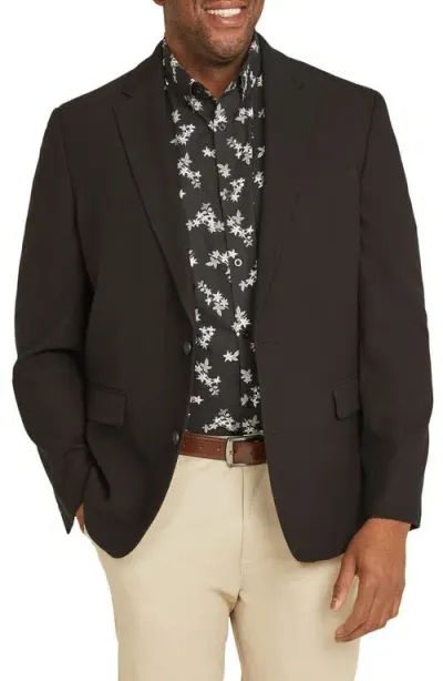 Johnny Bigg Rafferty Solid Textured Stretch Sport Coat In Black