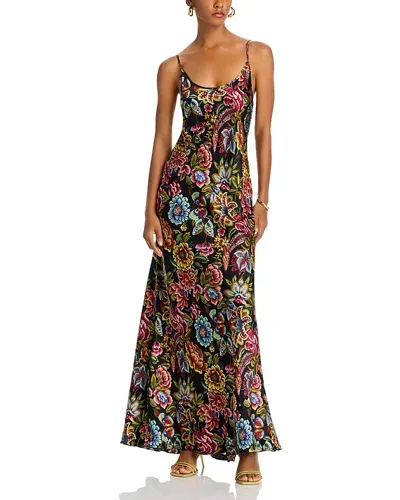 Johnny Was Gigianna Slip Dress In Antiqua Flower Print