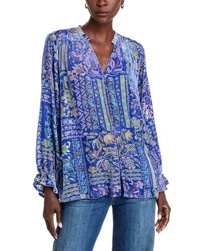 Johnny Was Joasie Burnout Blouse In Persephone