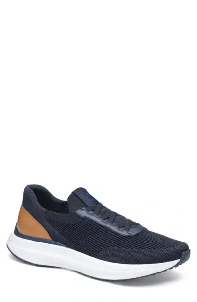 Johnston & Murphy Briley Knit Sneaker In Navy Knit