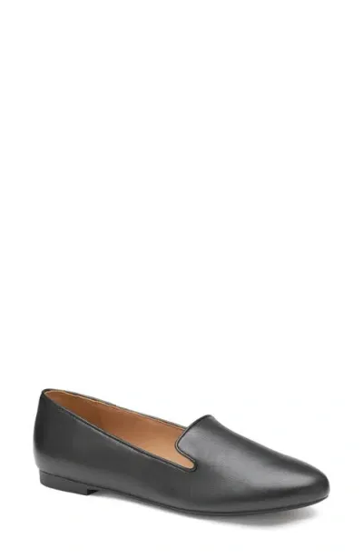 Johnston & Murphy Delanie Loafer In Black Glove Leather