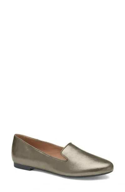 Johnston & Murphy Delanie Loafer In Bronze Metallic Sheepskin