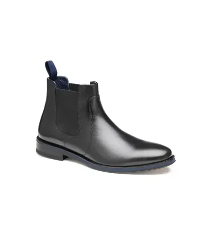 Johnston & Murphy Men's Grady Chelsea Boots In Black Full Grain