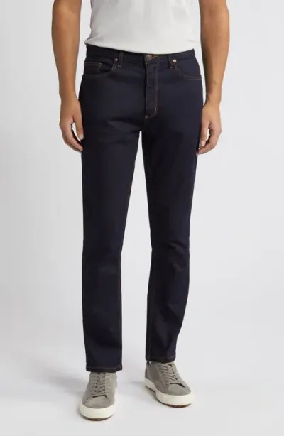 Johnston & Murphy Straight Leg Jeans In Dark Wash