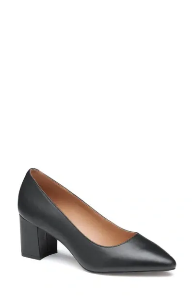 Johnston & Murphy Vicki Block Heel Pump In Black