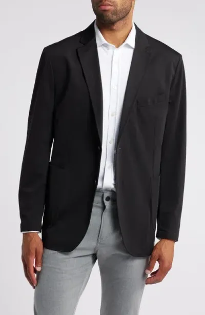 Johnston & Murphy Xc Flex® Solid Knit Sport Coat In Black