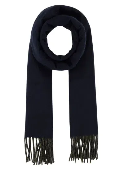 Johnstons Of Elgin Contrast Reversible Scarf-tu Nd  Male In Blue