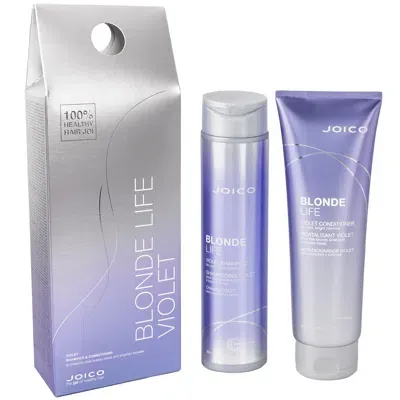 Joico Blonde Life Violet Healthy Hair Joi Gift Set - Shampoo And Conditioner In White