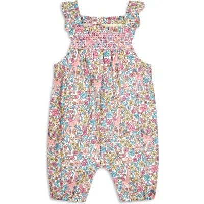 Jojo Maman Bébé Babies' Jojo Maman Bebe Giraffe Floral Romper In Cream