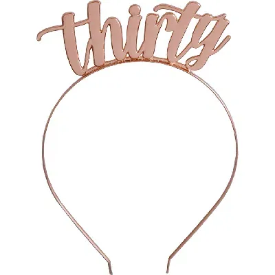 Jollity & Co Milestone Events Metal Headbands In Gold