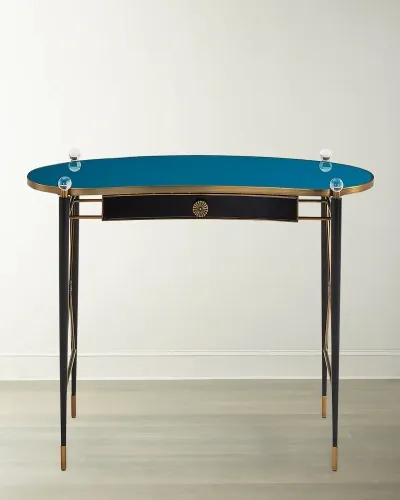 Jonathan Adler Rider Writing Desk In Blue