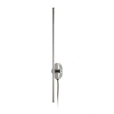 Jonathan Y Anton 1-light Modern Minimalist Iron Adjustable Bar Integrated Led Plug-in Sconce In Gray