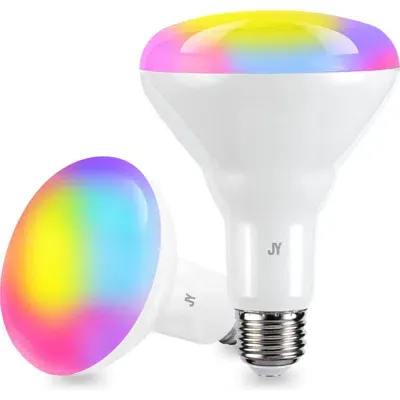 Jonathan Y Smart Br30 Dimmable Light Bulb In Multi