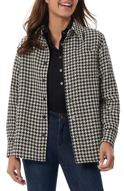 Jones New York Houndstooth One Pocket Jacket In Jones Black