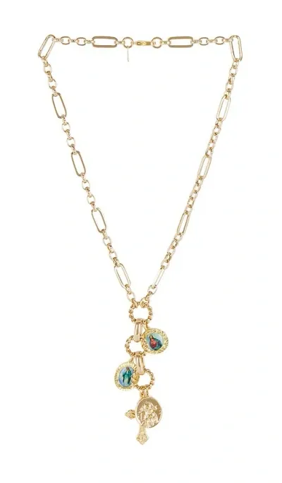 Joolz By Martha Calvo Sanctus Lariat Necklace In 골드