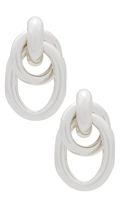 Joolz By Martha Calvo X Revolve Ami Hoops In Silver