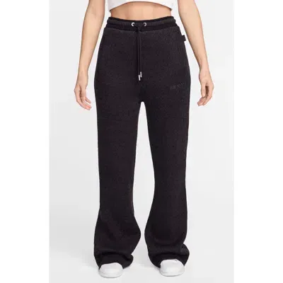 Jordan Air  Sweater Knit Pants In Black