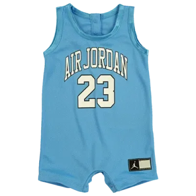 Jordan Babies' Boys  23 Jersey Romper In University Blue/white