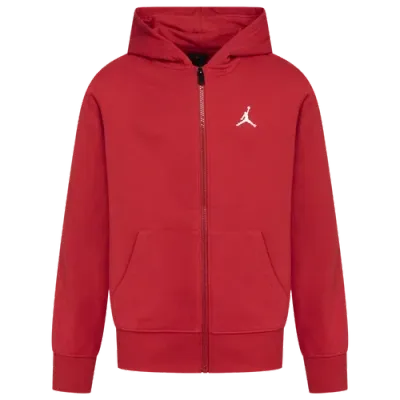 Jordan Kids' Jumpman-embroidered Hooded Jacket In Gym Red/red